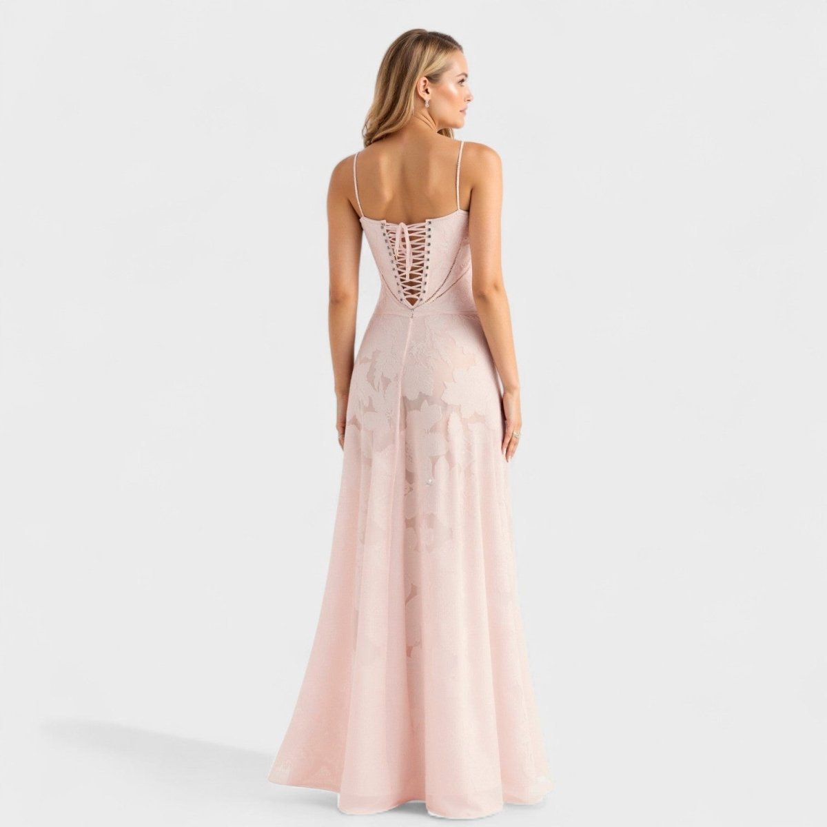 Verona™ | Vestido maxi em renda floral - | Benedita Lisboa