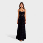 Verona™ | Vestido maxi em renda floral - | Benedita Lisboa