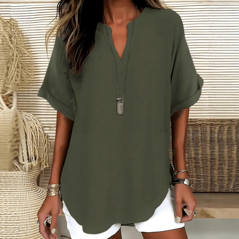 Verônica | Blusa Super Confortável e Leve, Ideal Para Dias Quentes - | Benedita Lisboa