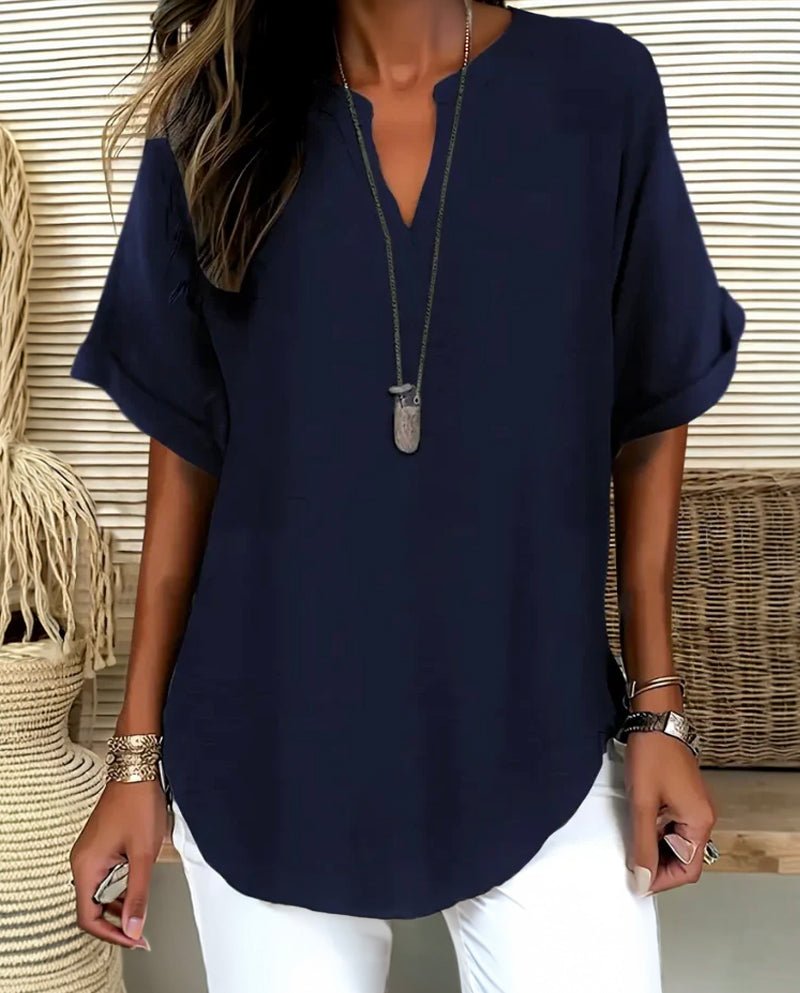 Verônica | Blusa Super Confortável e Leve, Ideal Para Dias Quentes - | Benedita Lisboa