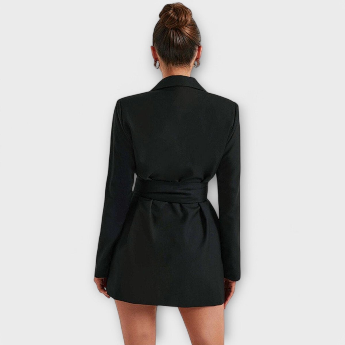 Vestido blazer com decote em V - | Benedita Lisboa