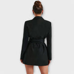 Vestido blazer com decote em V - | Benedita Lisboa