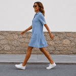 Vestido Bretanha™ | Silhueta Perfeita em Denim - Robes | Benedita Lisboa