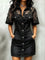 Vestido Camisa de Jeans com Renda e Malha para Mulheres - | Benedita Lisboa