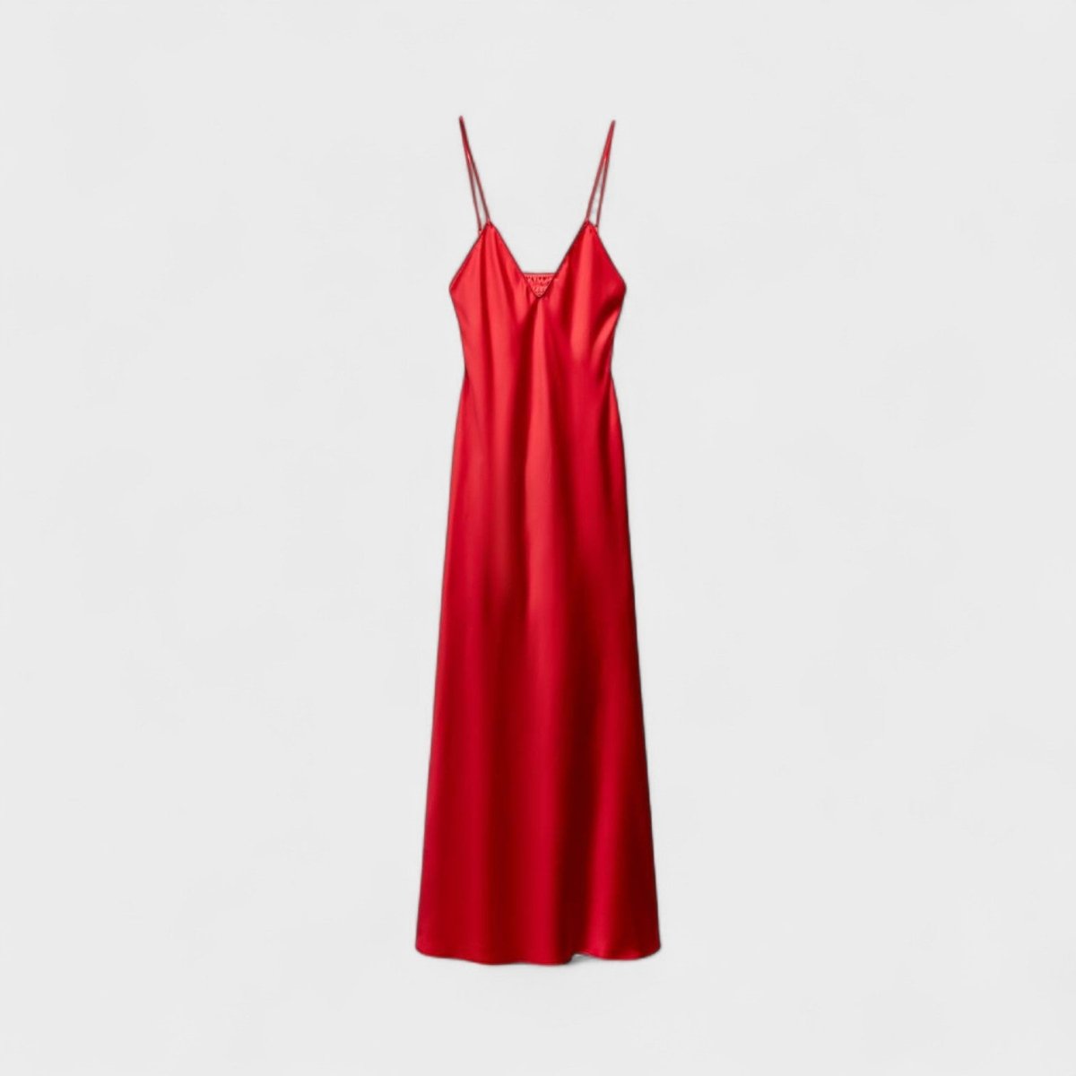 Vestido carmesim™ | Corte minimalista e elegante - | Benedita Lisboa