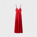Vestido carmesim™ | Corte minimalista e elegante - | Benedita Lisboa