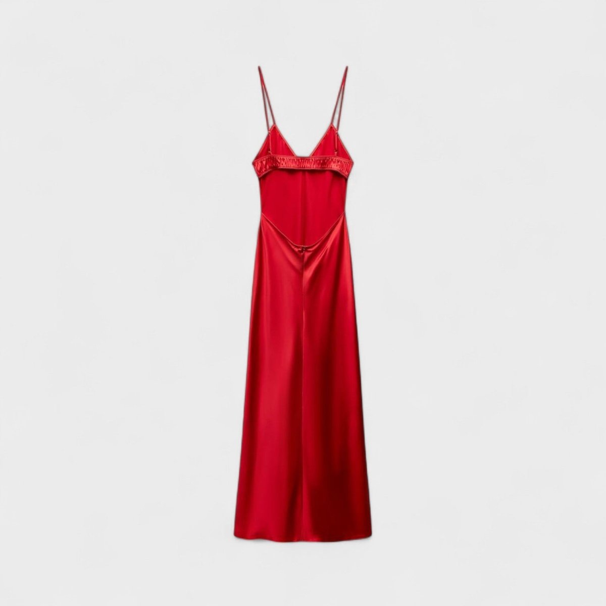 Vestido carmesim™ | Corte minimalista e elegante - | Benedita Lisboa