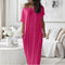 Vestido Casual Assimétrico Oversized de Ombro Descido - | Benedita Lisboa