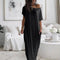 Vestido Casual Assimétrico Oversized de Ombro Descido - | Benedita Lisboa
