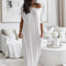 Vestido Casual Assimétrico Oversized de Ombro Descido - | Benedita Lisboa