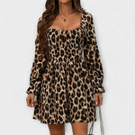 Vestido com estampado de leopardo encantador - | Benedita Lisboa