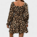 Vestido com estampado de leopardo encantador - | Benedita Lisboa
