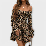 Vestido com estampado de leopardo encantador - | Benedita Lisboa