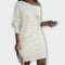 Vestido de festa com lantejoulas e contraste - | Benedita Lisboa