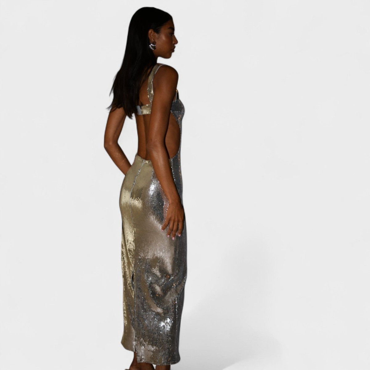 Vestido de gala Sparkle Silver™ | Edição de noite - | Benedita Lisboa