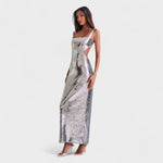 Vestido de gala Sparkle Silver™ | Edição de noite - | Benedita Lisboa