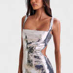 Vestido de gala Sparkle Silver™ | Edição de noite - | Benedita Lisboa