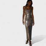 Vestido de gala Sparkle Silver™ | Edição de noite - | Benedita Lisboa