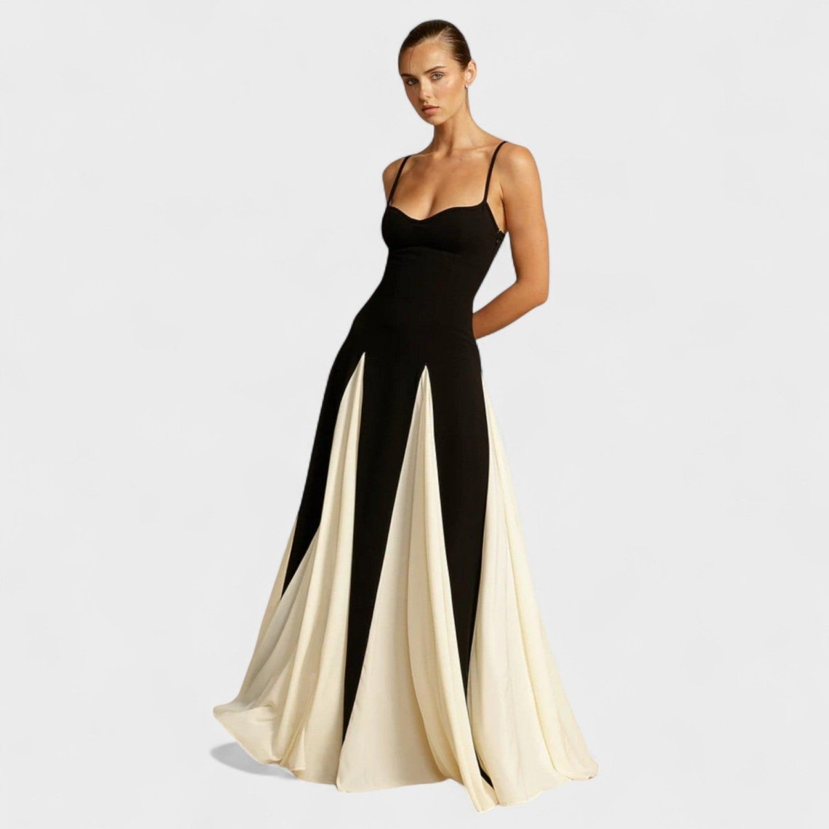 Vestido Gala Noir Ivory - | Benedita Lisboa
