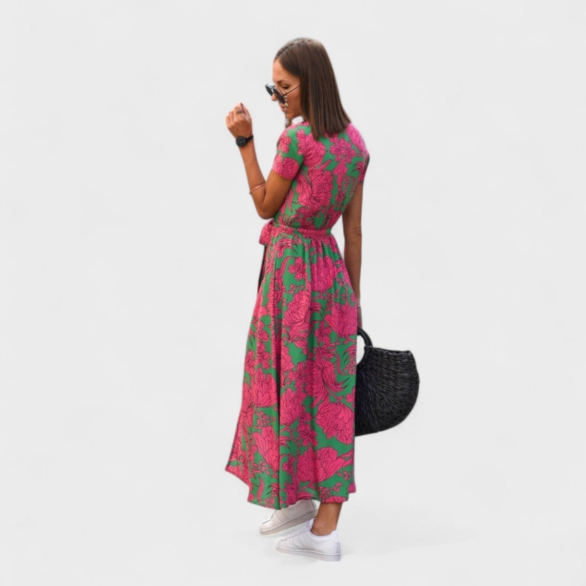 Vestido Lírio Rosa™ | Estilo Boho Chic - | Benedita Lisboa