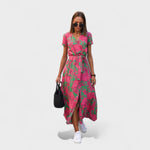 Vestido Lírio Rosa™ | Estilo Boho Chic - | Benedita Lisboa
