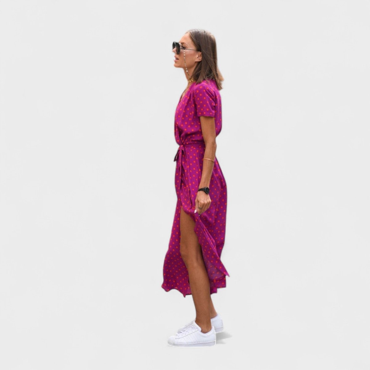 Vestido Lírio Rosa™ | Estilo Boho Chic - | Benedita Lisboa