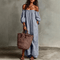 Vestido Maxi Boho Sem Alças Sem Esforço - | Benedita Lisboa