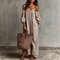Vestido Maxi Boho Sem Alças Sem Esforço - | Benedita Lisboa