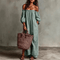 Vestido Maxi Boho Sem Alças Sem Esforço - | Benedita Lisboa