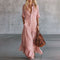 Vestido Maxi Casual de Camisa com Botões e Bolsos - | Benedita Lisboa
