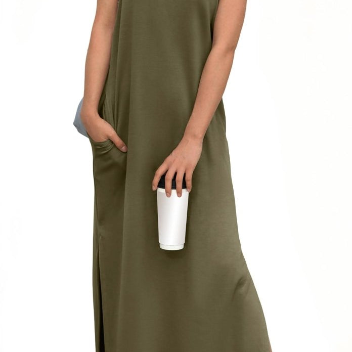 Vestido Maxi Casual Feminino, Largura Solta e Sem Rugas - DRESS | Benedita Lisboa