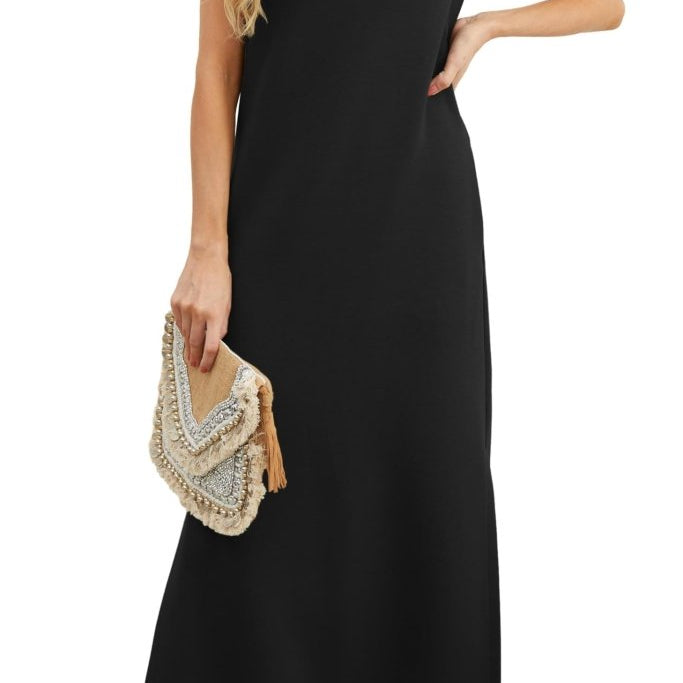 Vestido Maxi Casual Feminino, Largura Solta e Sem Rugas - DRESS | Benedita Lisboa