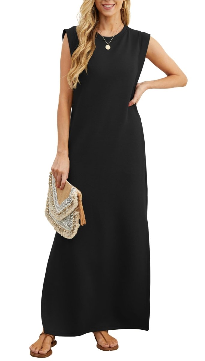 Vestido Maxi Casual Feminino, Largura Solta e Sem Rugas - DRESS | Benedita Lisboa