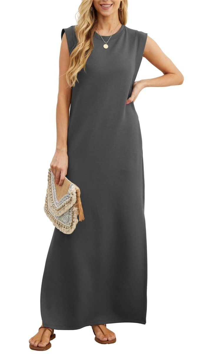 Vestido Maxi Casual Feminino, Largura Solta e Sem Rugas - DRESS | Benedita Lisboa