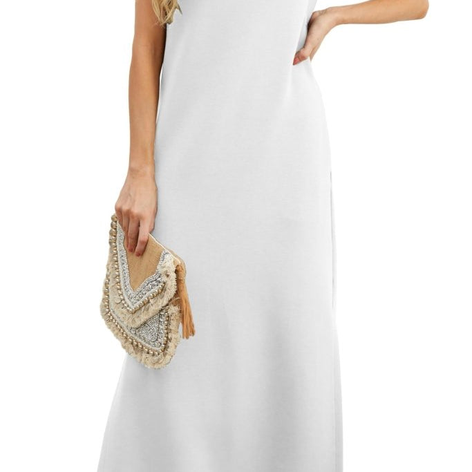 Vestido Maxi Casual Feminino, Largura Solta e Sem Rugas - DRESS | Benedita Lisboa