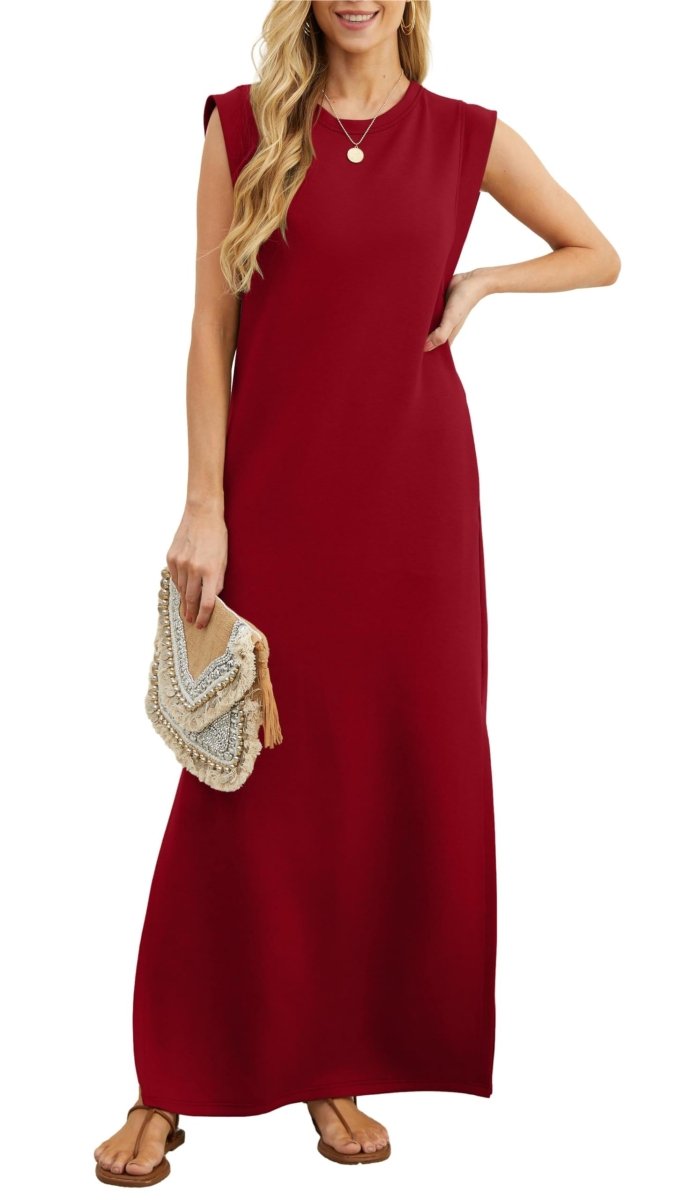 Vestido Maxi Casual Feminino, Largura Solta e Sem Rugas - DRESS | Benedita Lisboa
