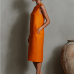 Vestido Midi Maureen™ com bolsos - DRESSES | Benedita Lisboa