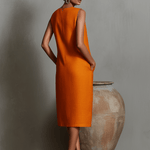 Vestido Midi Maureen™ com bolsos - DRESSES | Benedita Lisboa