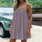 Vestido Mini Cami Sem Costas com Pregas - | Benedita Lisboa
