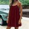 Vestido Mini Cami Sem Costas com Pregas - | Benedita Lisboa
