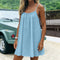 Vestido Mini Cami Sem Costas com Pregas - | Benedita Lisboa