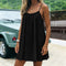Vestido Mini Cami Sem Costas com Pregas - | Benedita Lisboa
