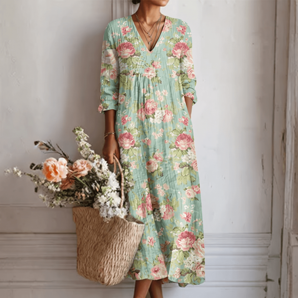 Vilma™ | Vestido Floral Delicado - Vestido | Benedita Lisboa