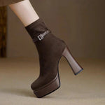 Yanete™ | Botas de plataforma de luxo com conforto e estilo em cada passo - | Benedita Lisboa