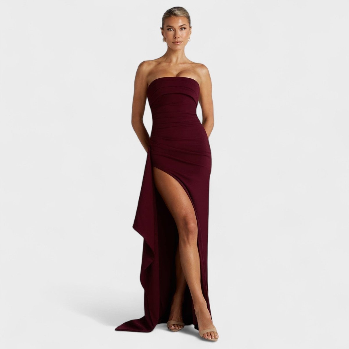 Zafira™ | Vestido Maxi Elegância e Sedução - | Benedita Lisboa