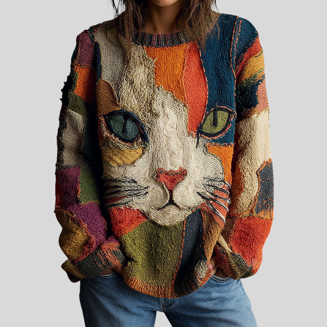 Zaira | Artistic Cat Statement Top - | Benedita Lisboa