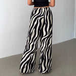Zebra™ | Calças Largas Estampadas - 0 | Benedita Lisboa